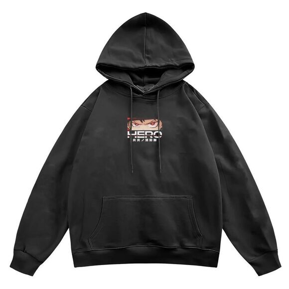 Anime Collective Shinra Kusakabe Fire Force Hoodie Black Beauty L NWT IN PACKAGE - Picture 1 of 9